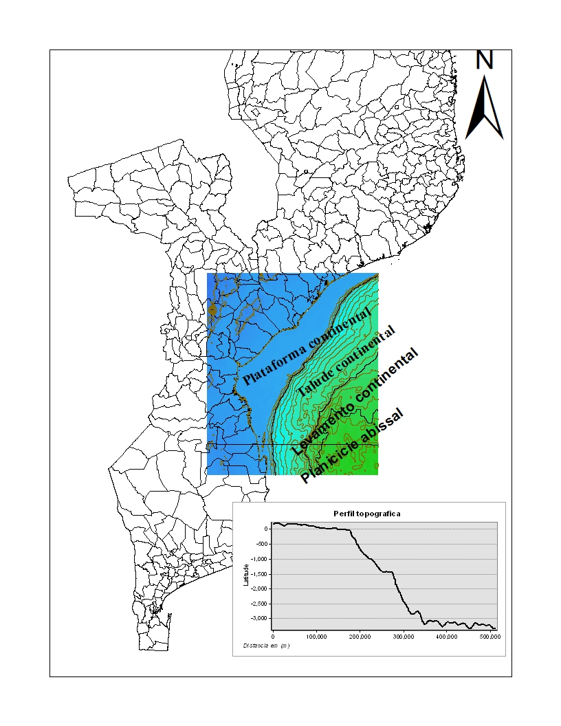 Mapa De Moçambique Geologia Marinha 8548