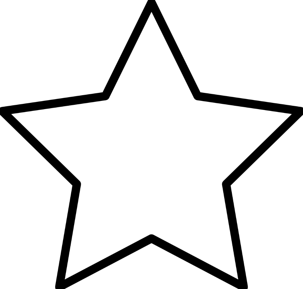 100 Desenhos de Estrela para Colorir e Imprimir Muito Fácil - Desenho Básico