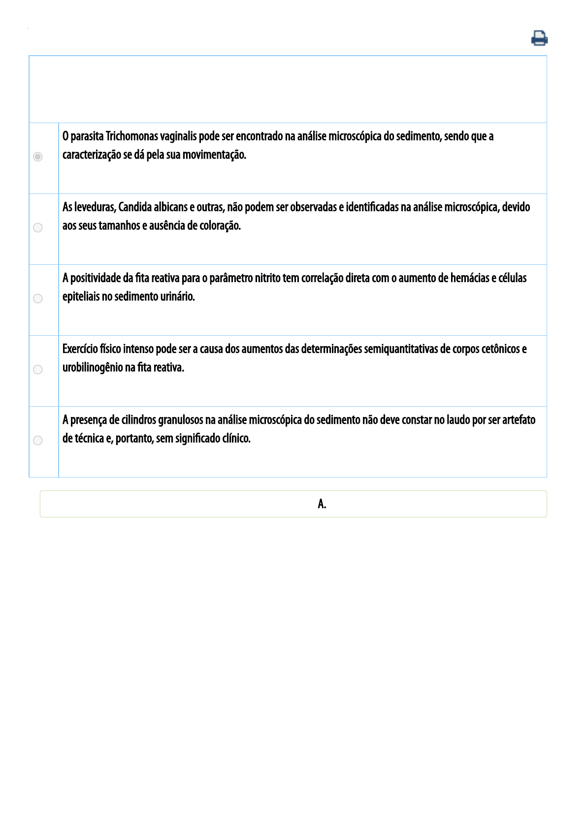 Grátis: FLUIDOS CORPORAIS - CONTEÚDO 6 - EAS EXAME QUIMICO DA URINA CORPOS  CETÔNICOS,UROBILINOGÊNIO,BILIRRUBINA E NITRITOS - Questões Resolvidas com  Gabarito em PDF