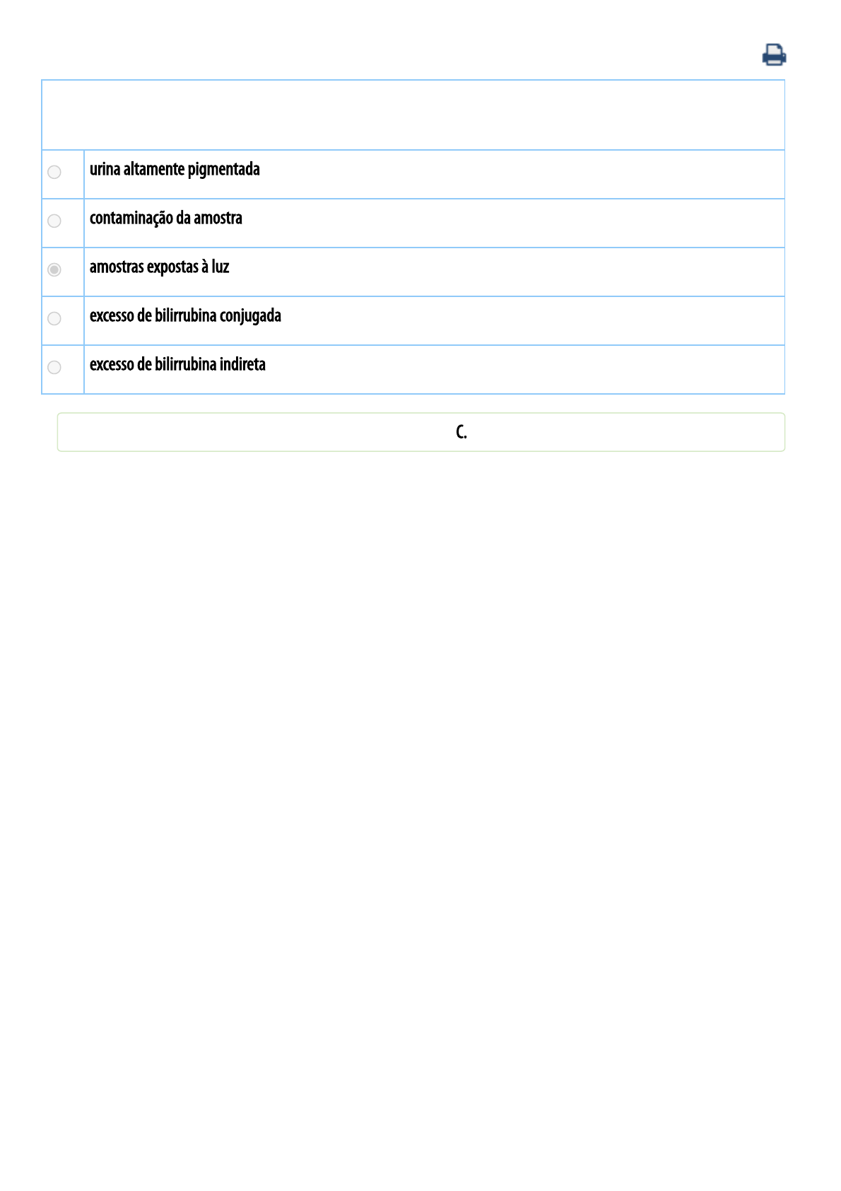 Grátis: FLUIDOS CORPORAIS - CONTEÚDO 6 - EAS EXAME QUIMICO DA URINA CORPOS  CETÔNICOS,UROBILINOGÊNIO,BILIRRUBINA E NITRITOS - Questões Resolvidas com  Gabarito em PDF