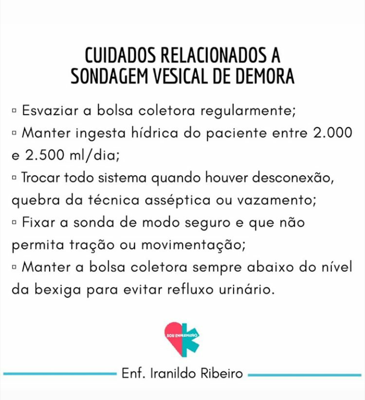 cuidados relacionados a sonda vesical de demora semiologia médica