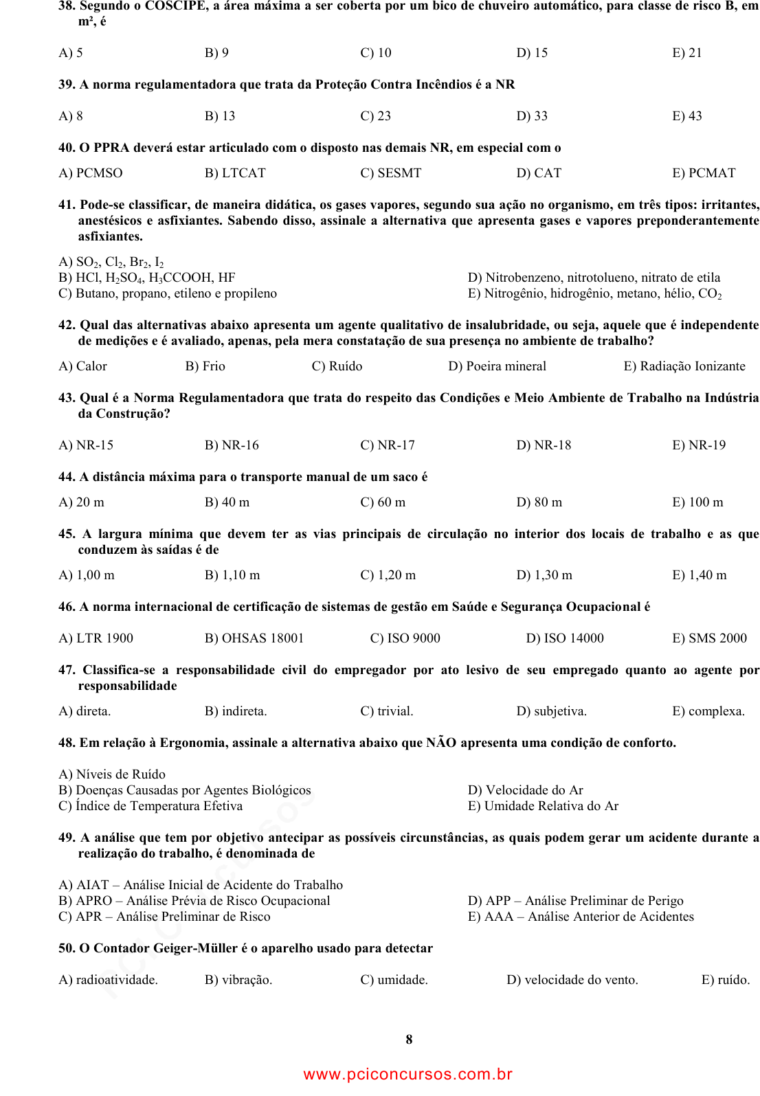 Prova COMPESA - UPENETIAUPE - 2013 - para Analista de Saneamento -  Engenheiro Mecânico.pdf - Provas de Concursos Públicos