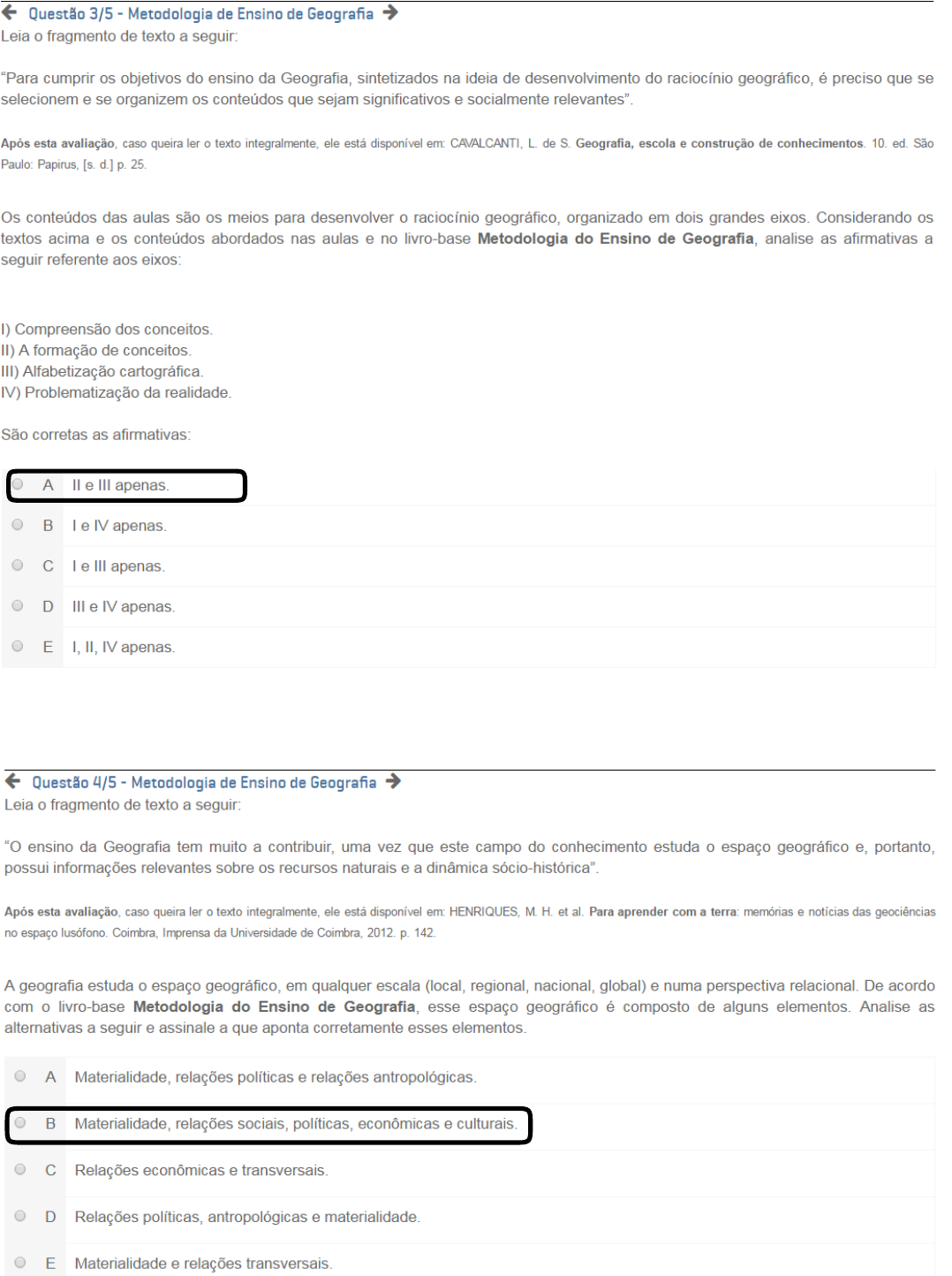 Apol De Metodologia Do Ensino De Geografia