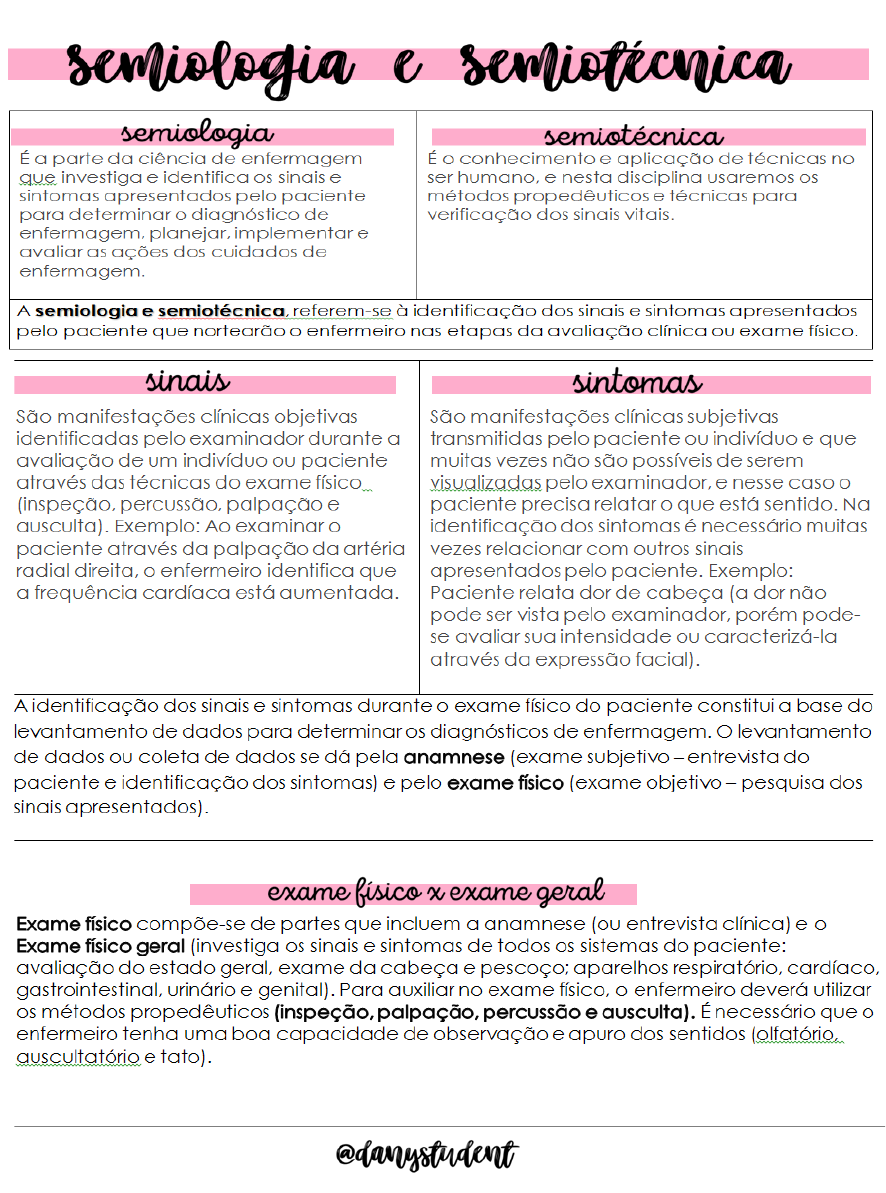 Semio - Semiologia Aplicada à Enfermagem