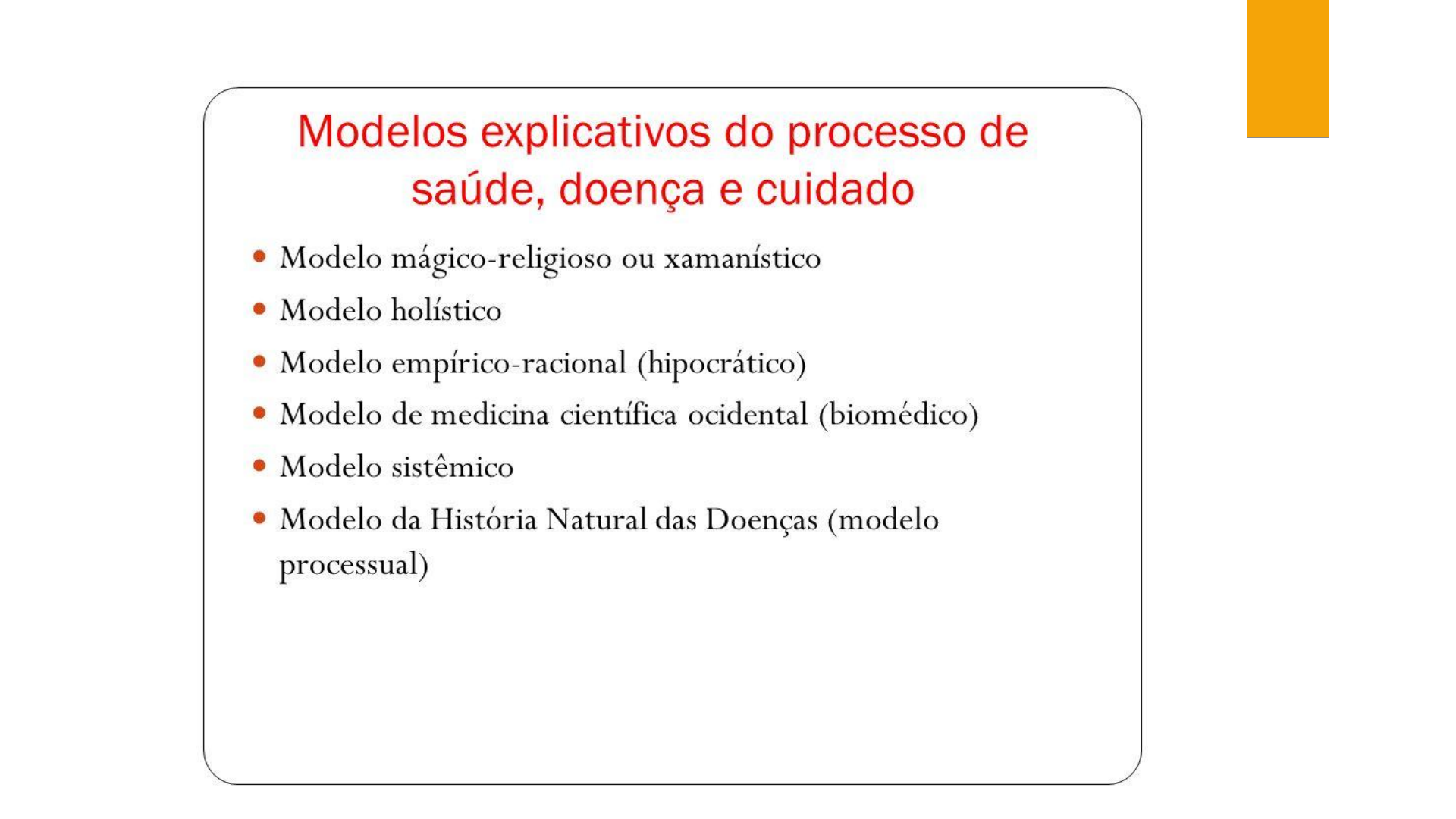 Processo saúde-doença - Aula - Saúde Coletiva