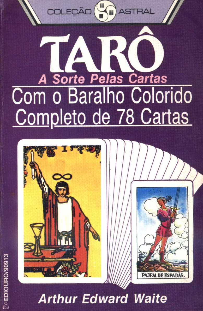 Baralho O Tarot Negro 78 cartas Completo Todos os Arcanos