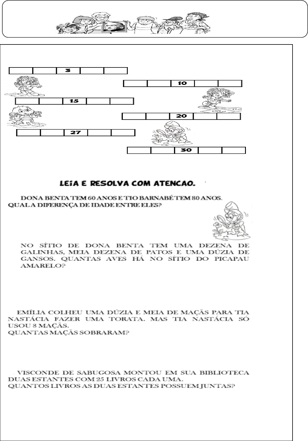 seq didatica Sitio do PicaPau - Pedagogia