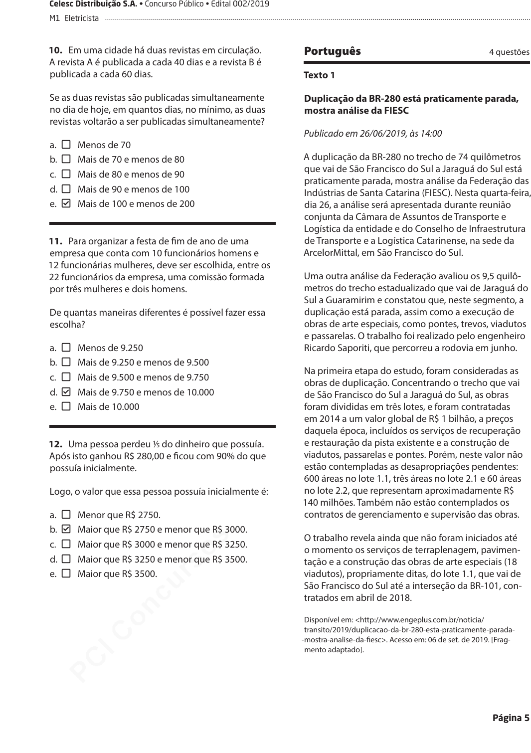 Duplicação da BR-280 está praticamente parada, mostra análise da FIESC