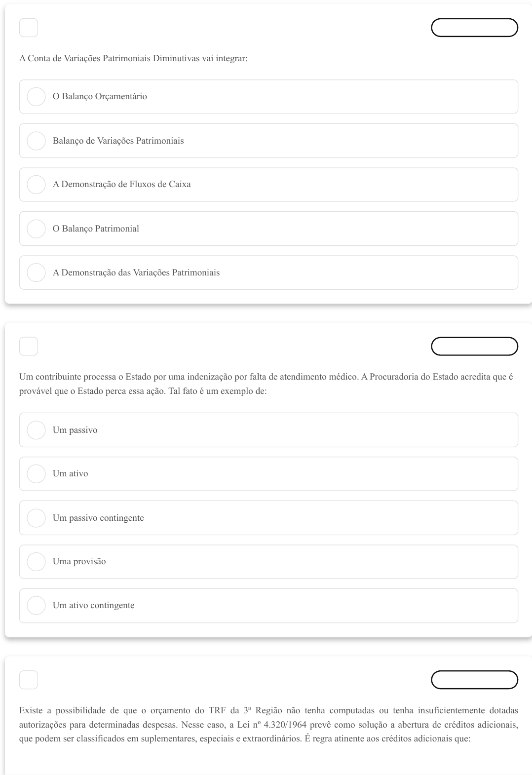 Grátis: simulado 1 contabilidade e orçamento - Material Claro e Objetivo em  PDF para Estudo Rápido, image size:1078x1570