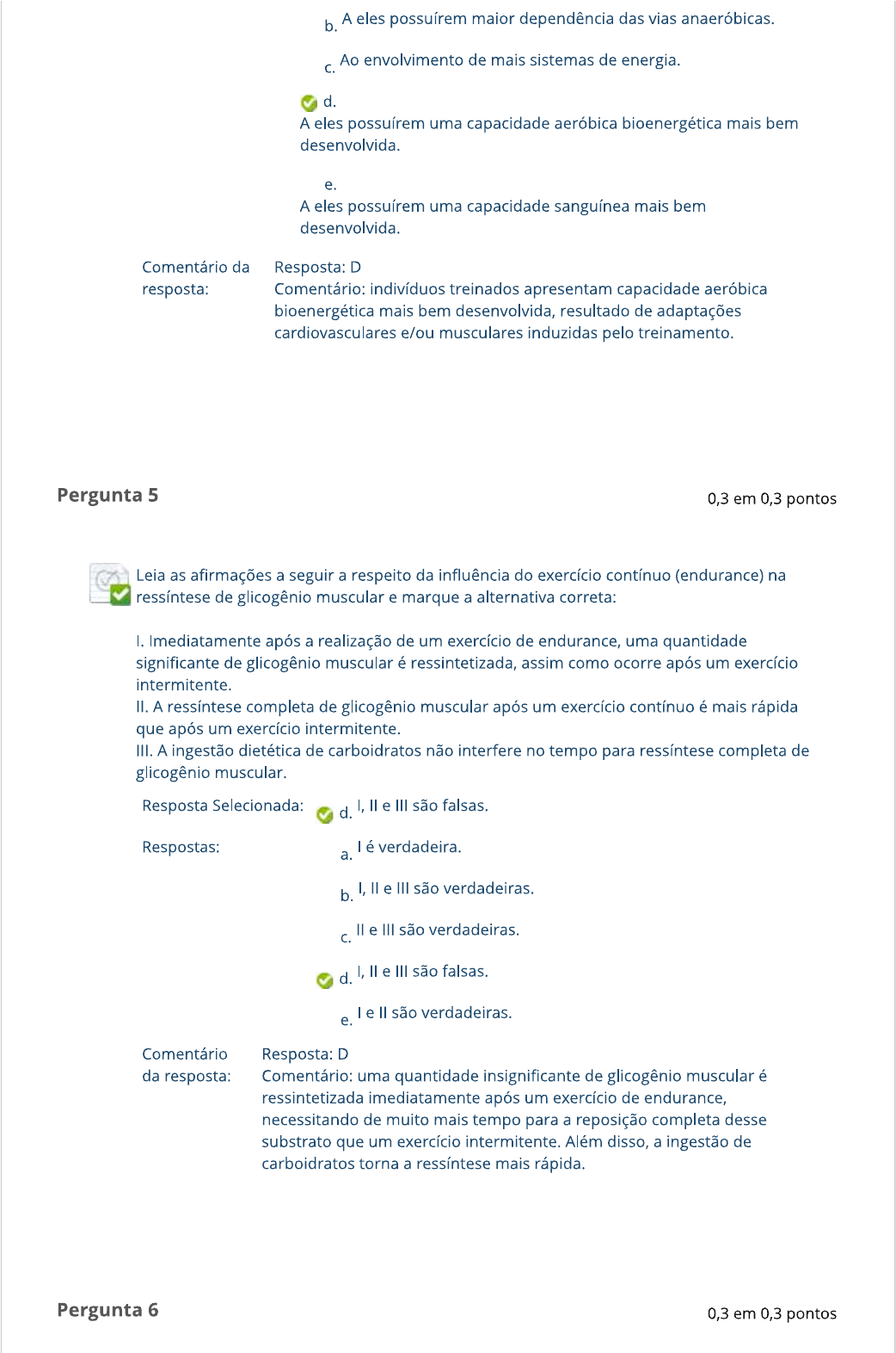 Questionario 1 Fisiologia Do Exercicio Fisiologia Do Exercício 6846