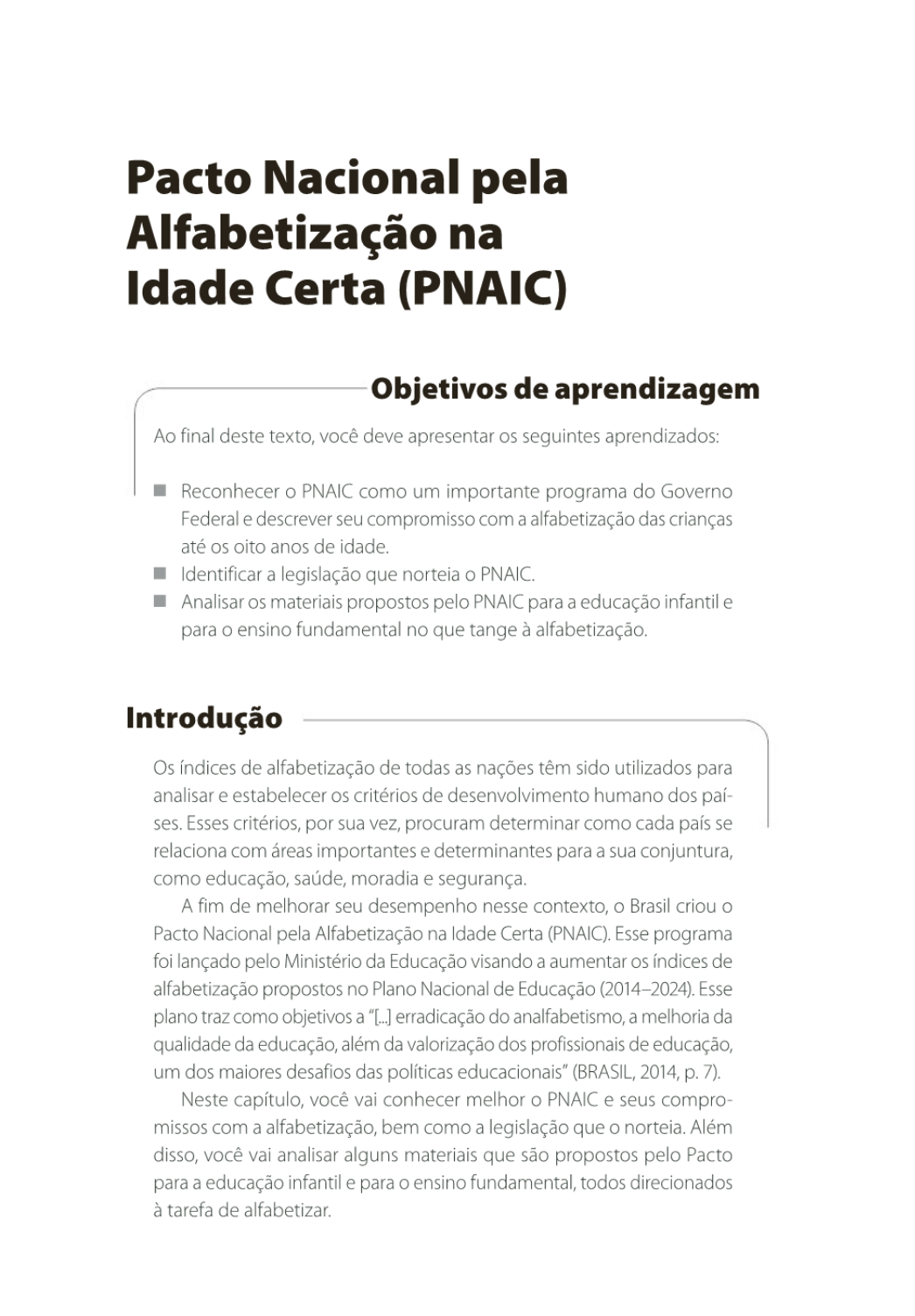 PDF) O Pacto Nacional Para a Alfabetização Na Idade Certa Como