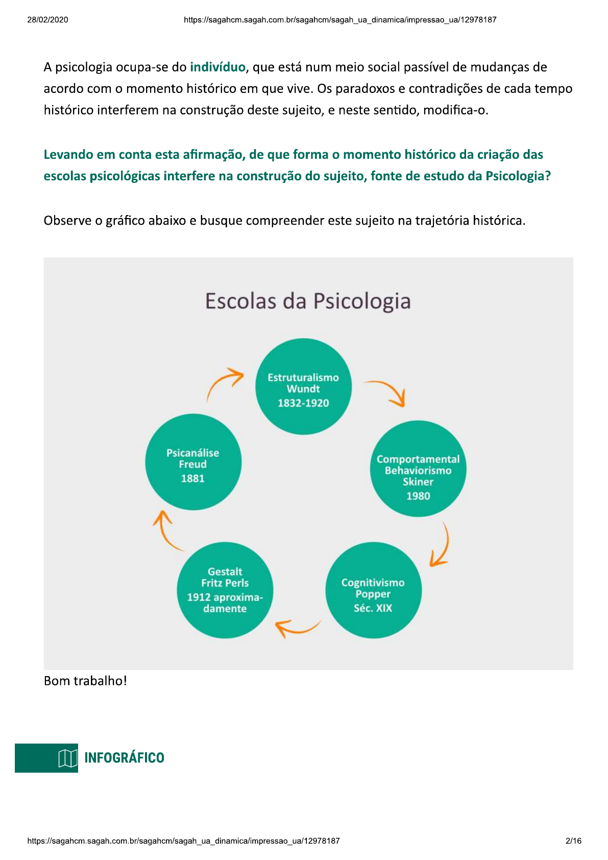 Conteudo - Psicologia como Ciência e as Escolas Psicológicas Vertentes ...