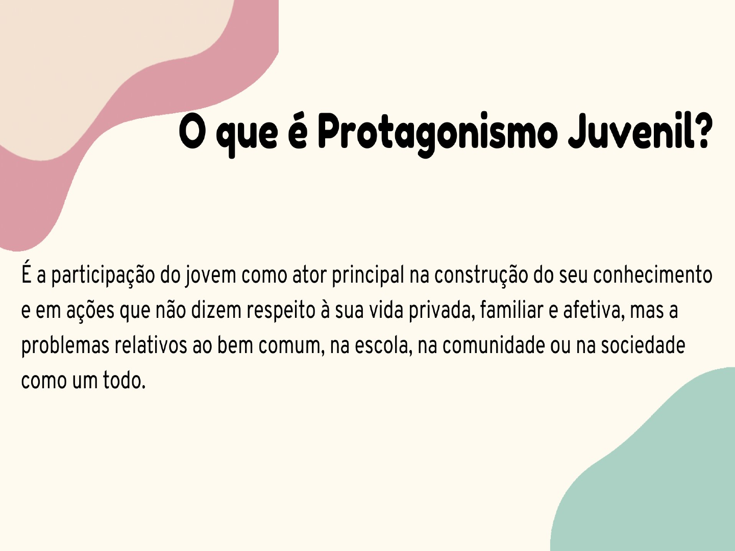 Protagonismo Juvenil - Protagonismo Infantil