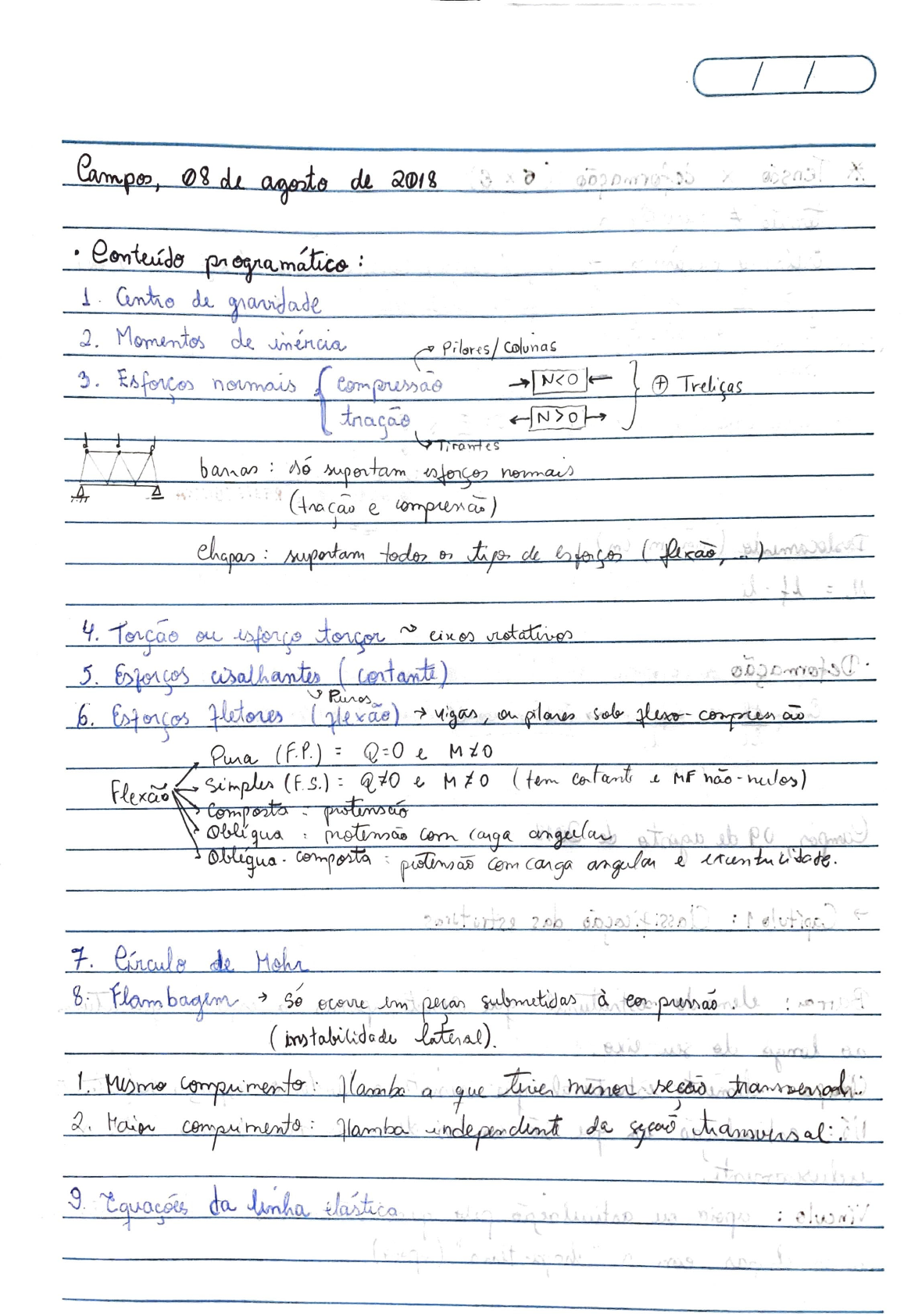 Caderno - RESMAT - Resistência dos Materiais I