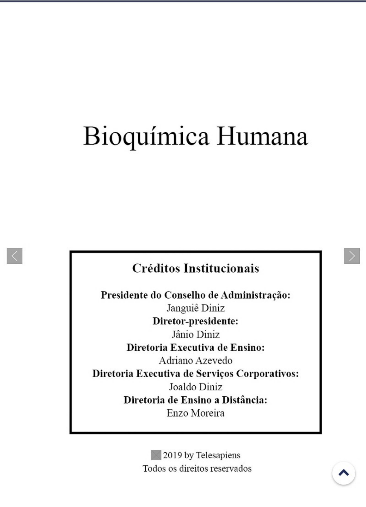 EBOOK BIOQUIMICA - MODULO 01 - Bioquímica I