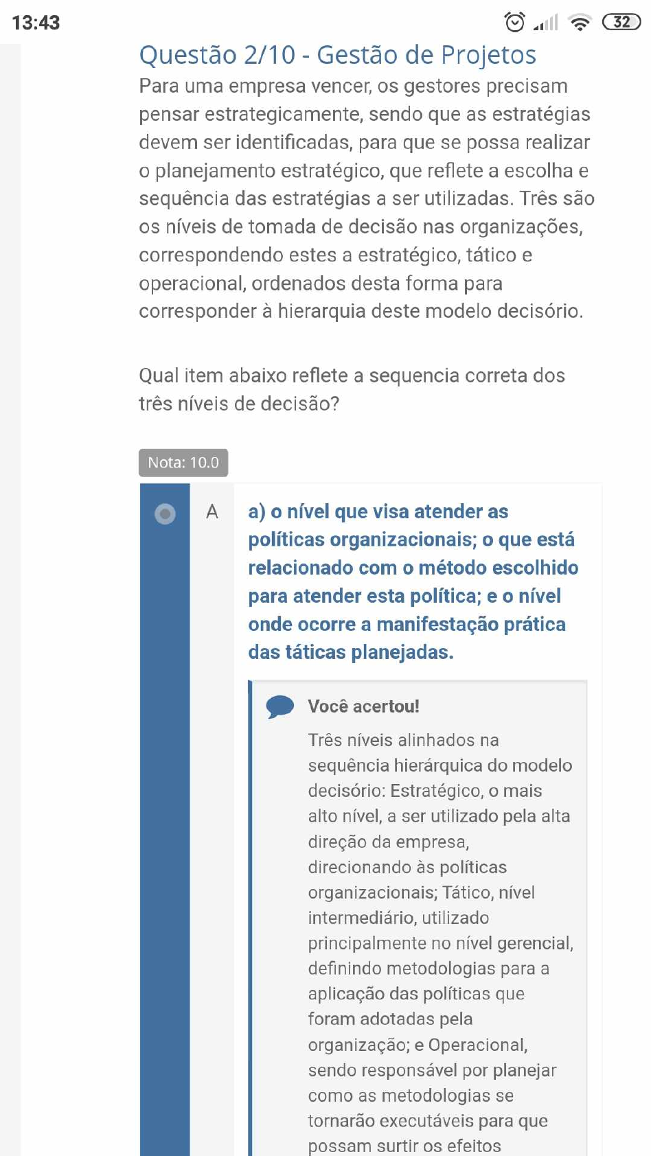 Apol Gestão De Projetos - Gestao De Projetos L