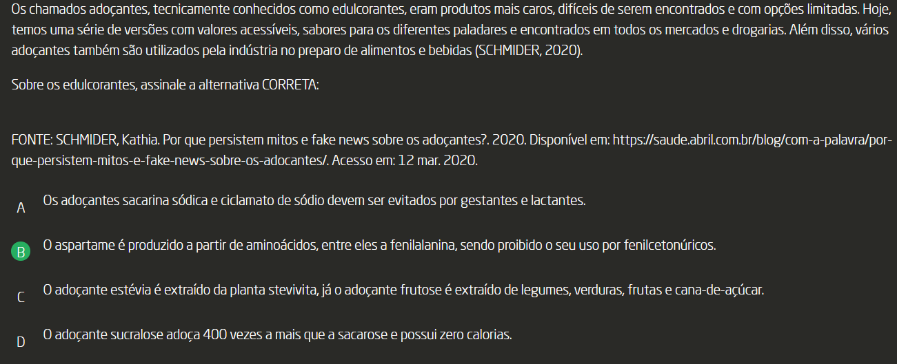 Grátis: Os chamados adoçantes, tecnicamente conhecidos como