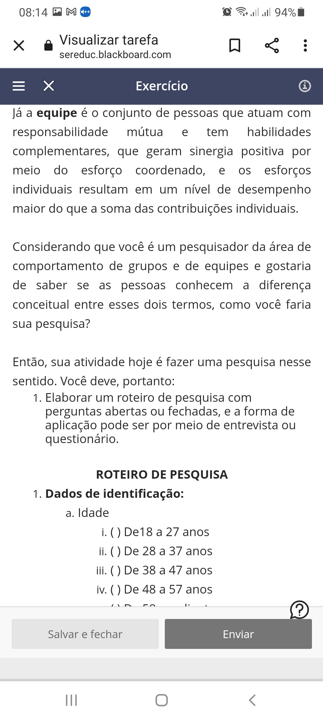 Atividade Contextualizada Liderança E Desenvolvimento De Equipes - ENSINO