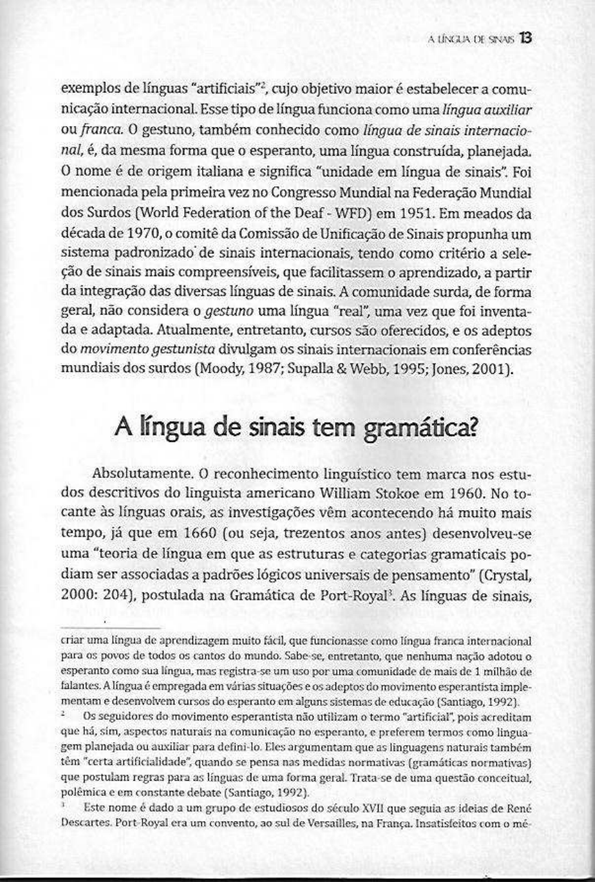 Livro Libras Que Lingua E Essa Cap 1 Libras