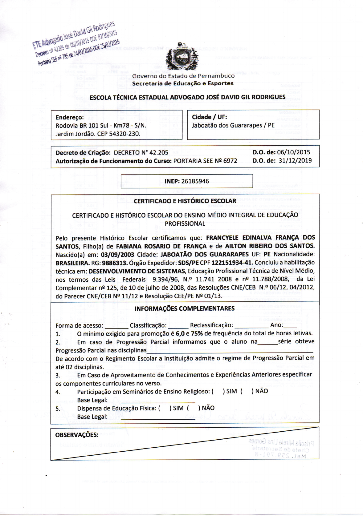 Ficha 19 - Enem