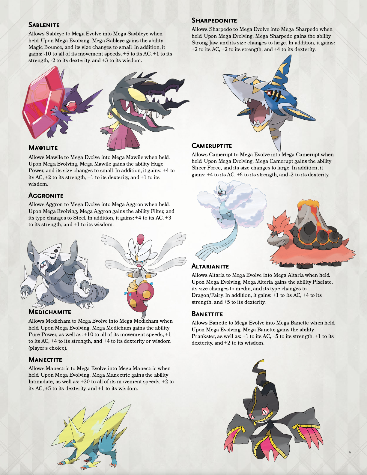 pokemon sableye evolution chart