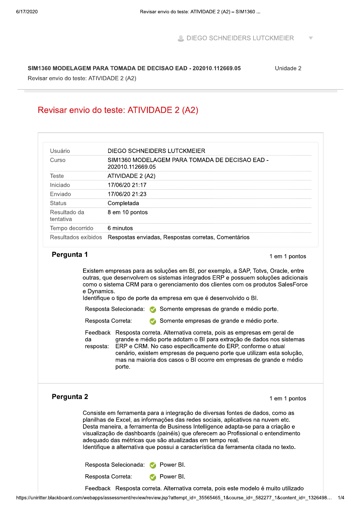 Atividade 2 - Modelagem Para Tomada De Decisão - Modelagem Para Apoio à ...