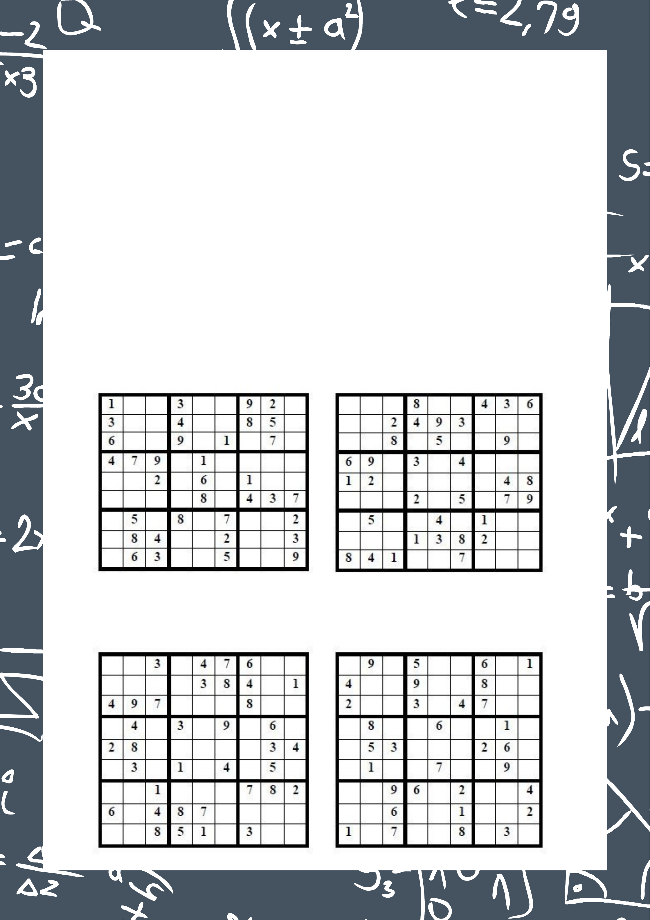 escreva os números de 1 a 6 nos espaços em branco, observando as regras do  sudoku:​ 