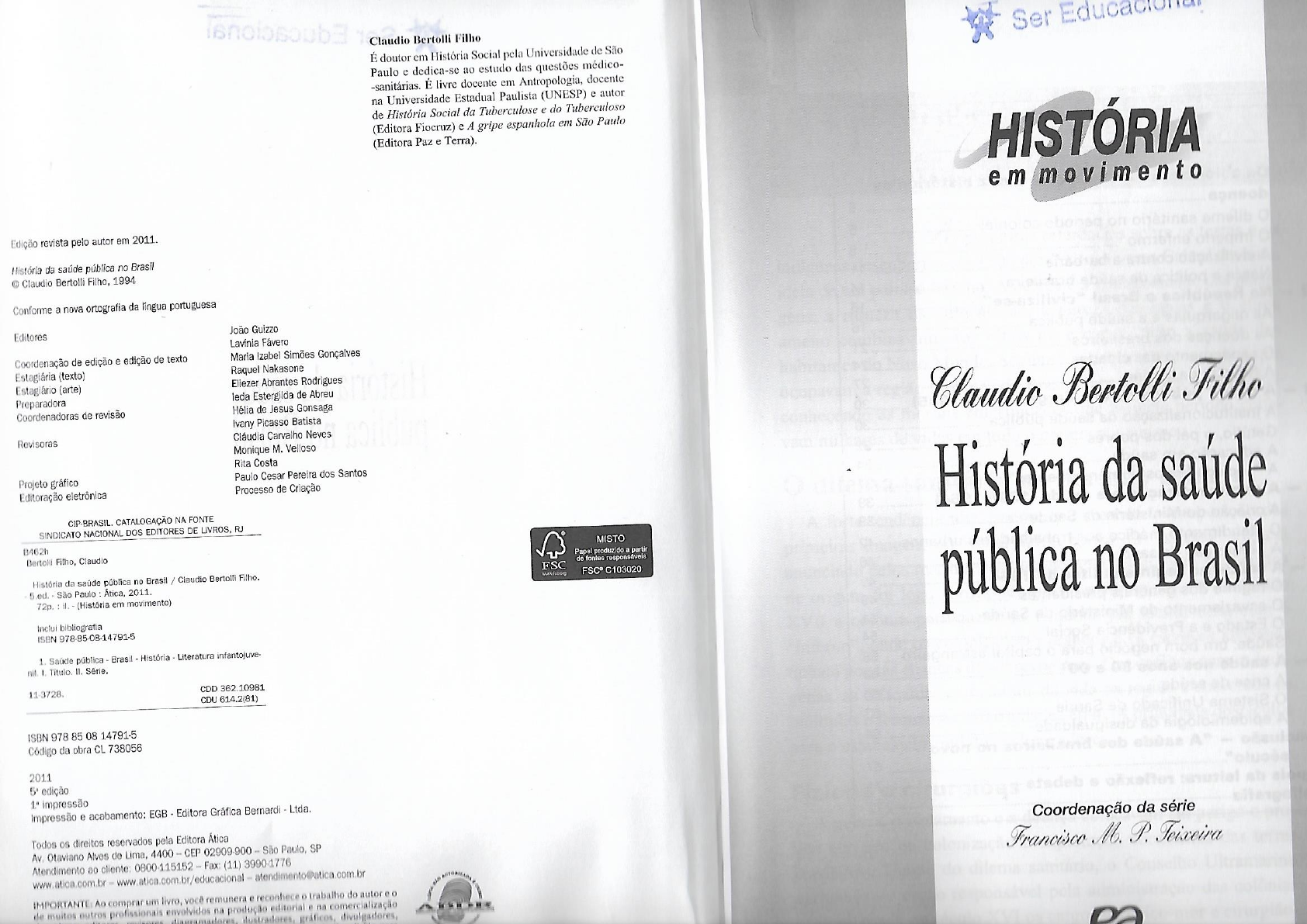 Livro Historia Da Saude Publica No Brasil Saúde Coletiva 5549