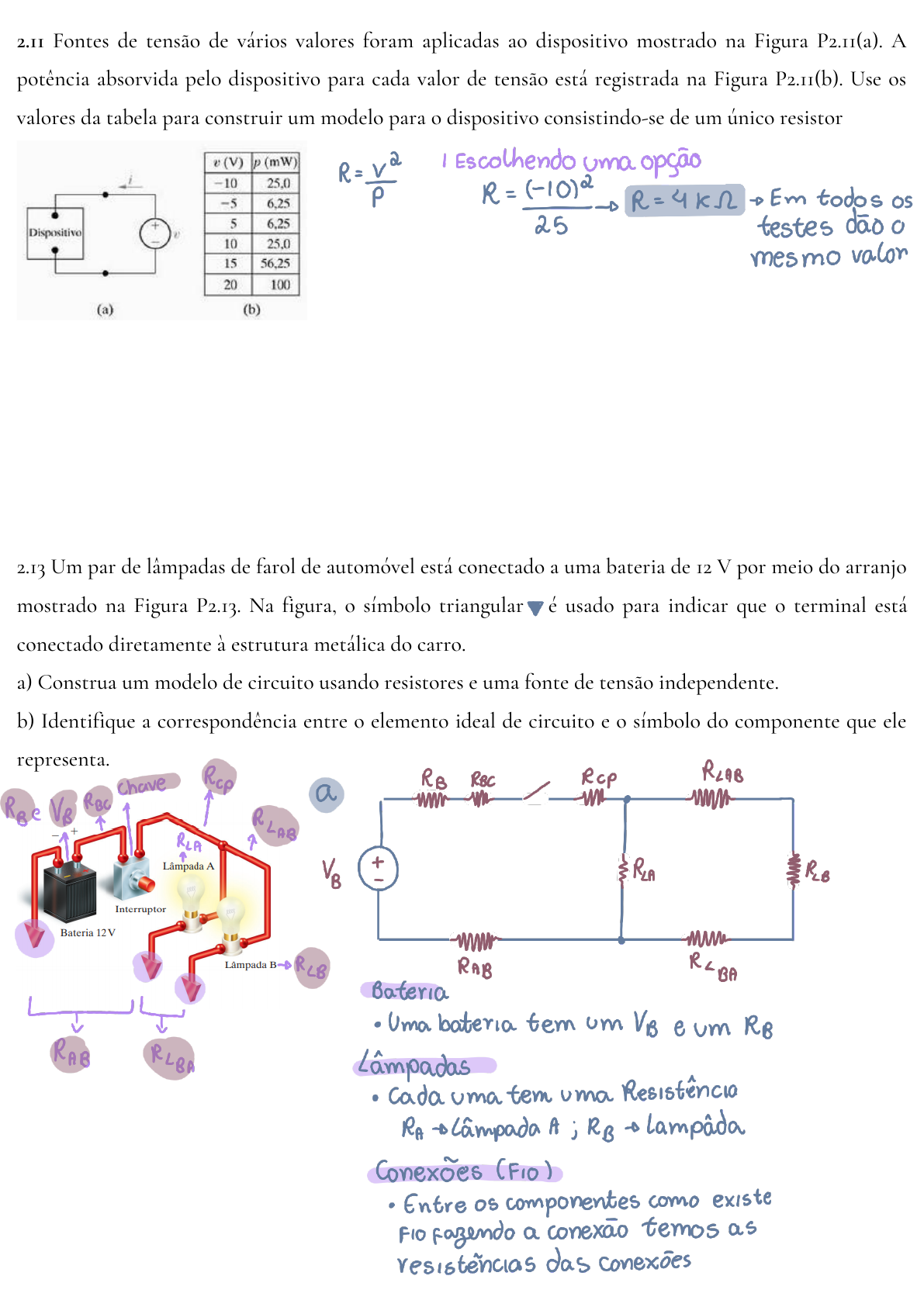 Resolvida Lista De Exercicios Validacao De Interconexoes Transformacao De Fontes E Analise De Circuitos Fisica