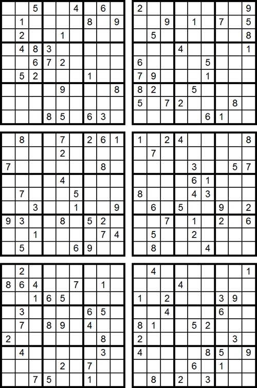 Download Sudoku em PDF nivel Facil – Sudoku Brasil