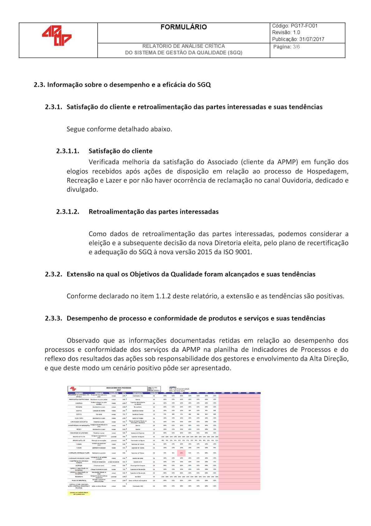 FormulÁrio RelatÓrio De AnÁlise CrÍtica Do Sistema De GestÃo Da Qualidade Sgq Pdf Sistemas 4785