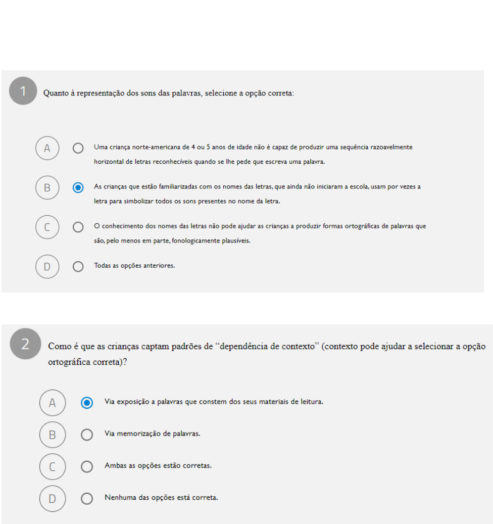 10 Quiz Aprender a escrever palavras - Alfabetização e Letramento