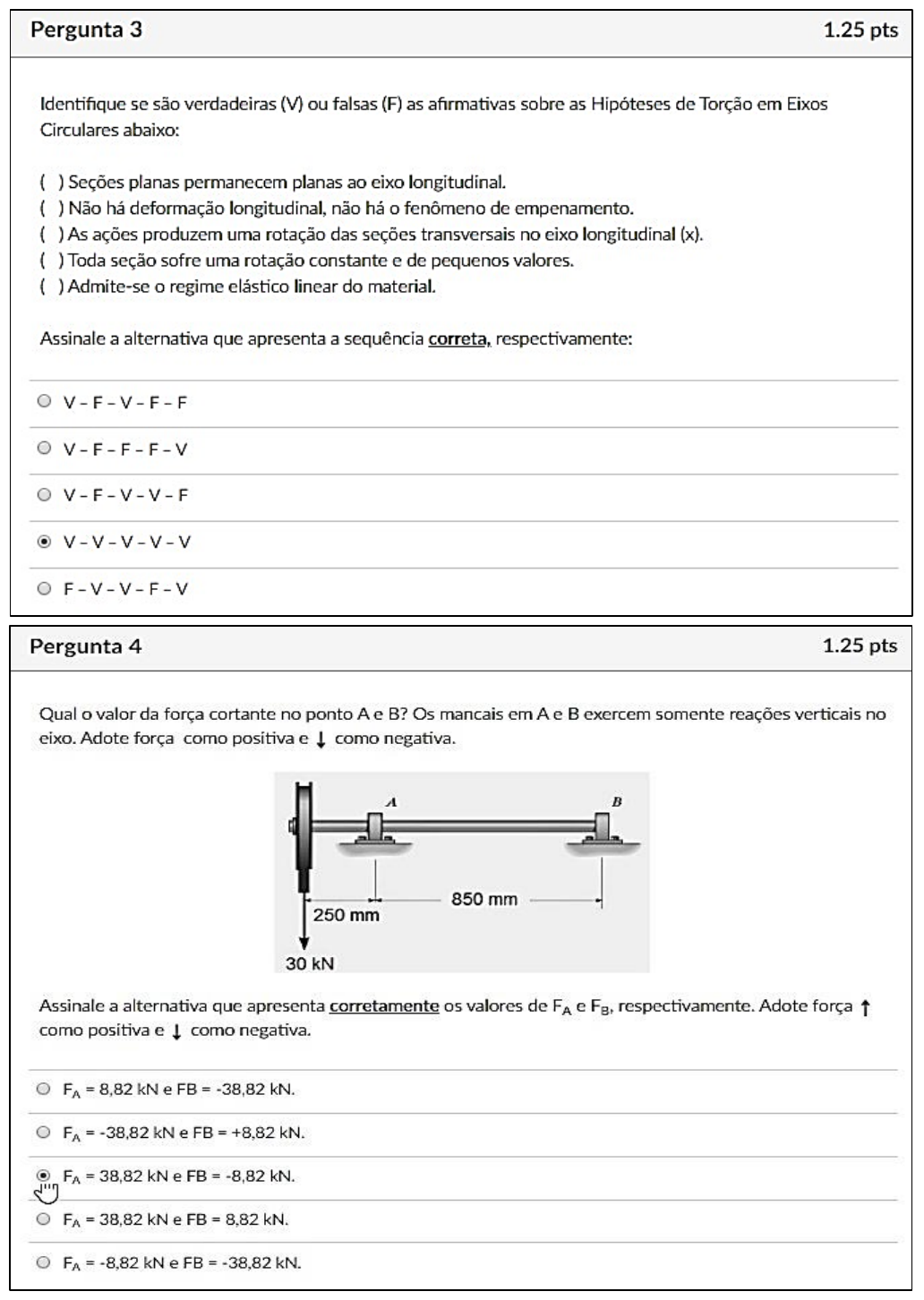 Atividade Para Avaliação Semana 3 Resistência De Materiais Univesp