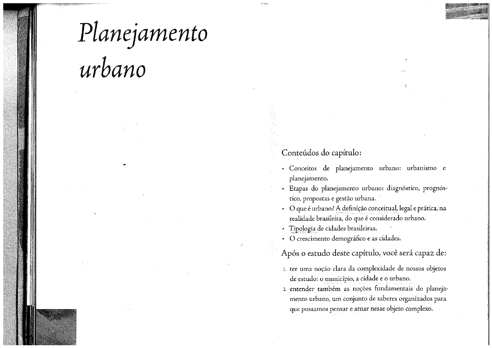 Livro Planejamento Urbano Cap 01 (1) - Planejamento Urbano