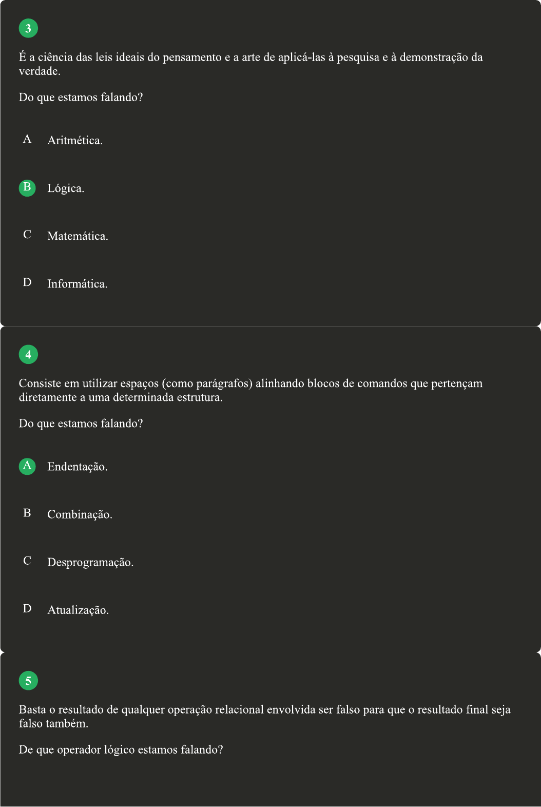 Avaliação II Algoritmo e Lógica de Programação (EEA02) - Algoritmo e Logica  de Programacao