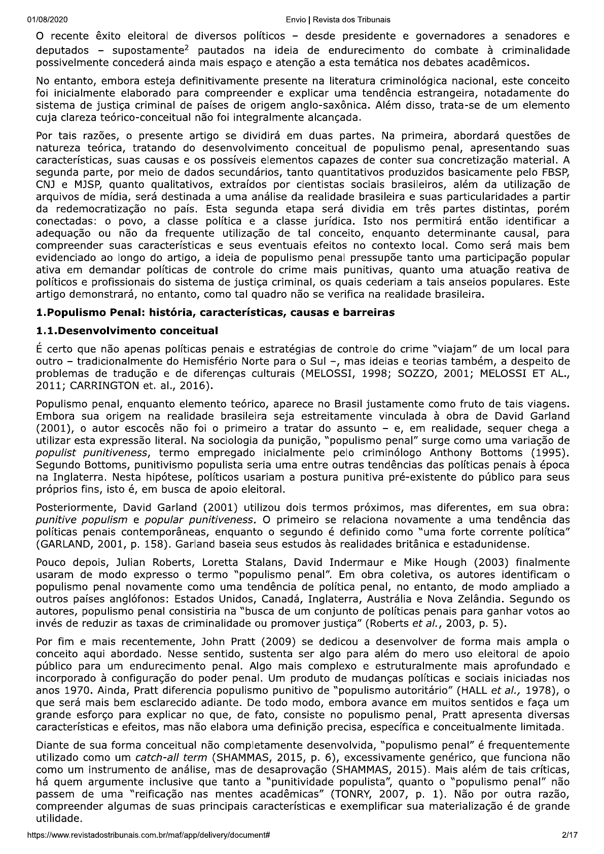 POPULISMO PENAL Criminologia