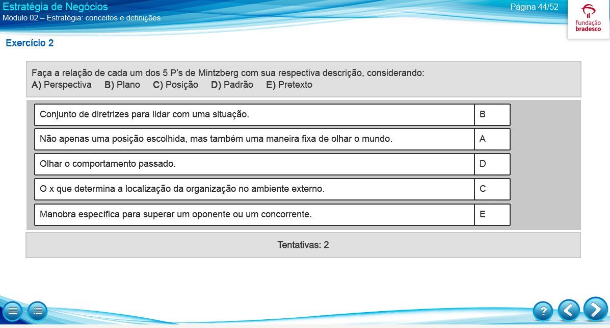 Módulo 2 - Resposta 2 - Estratégia De Negócios