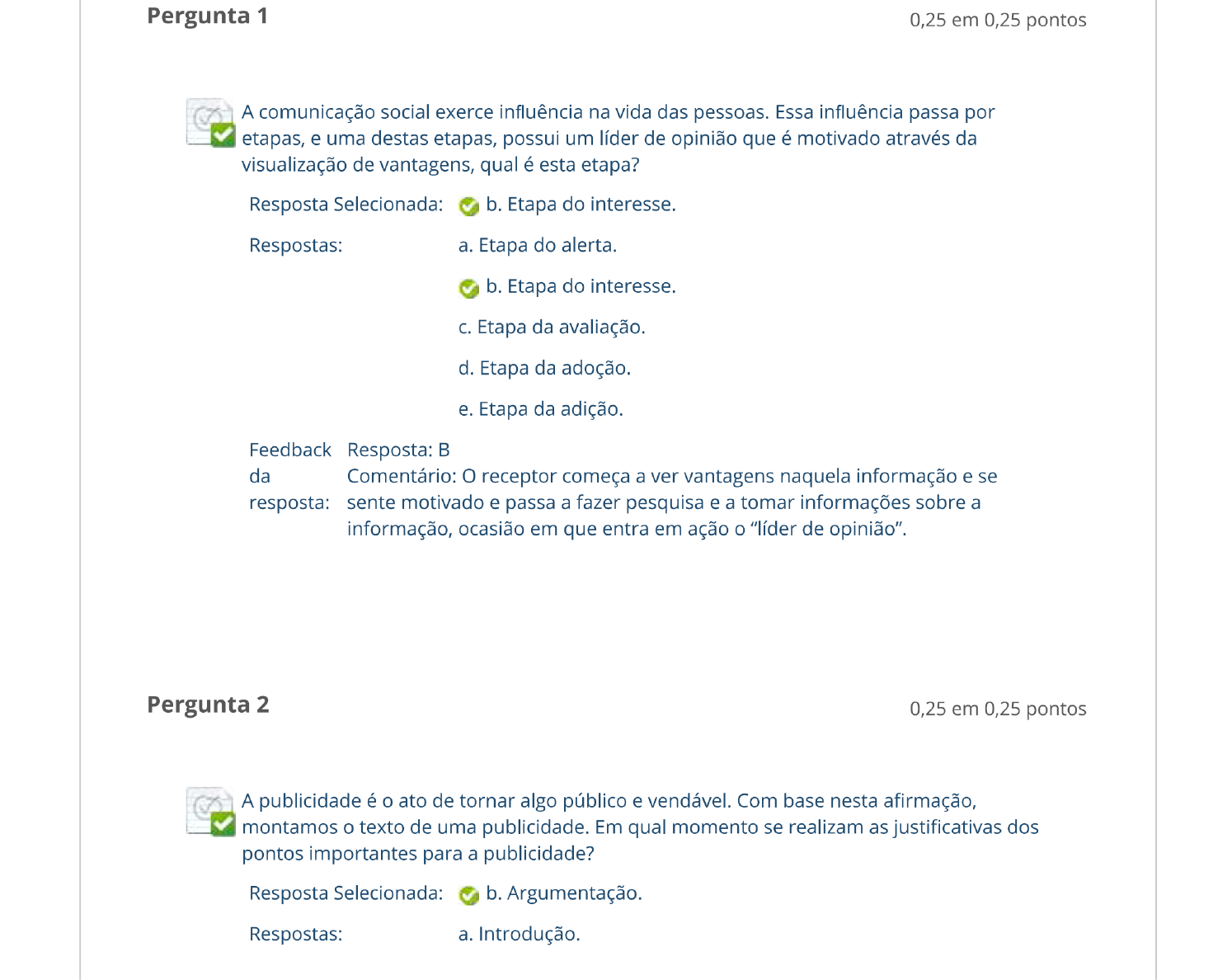 COMUNICAÇÃO APLICADA QUESTIONÁRIO UNIDADE I - Comunicação Aplicada