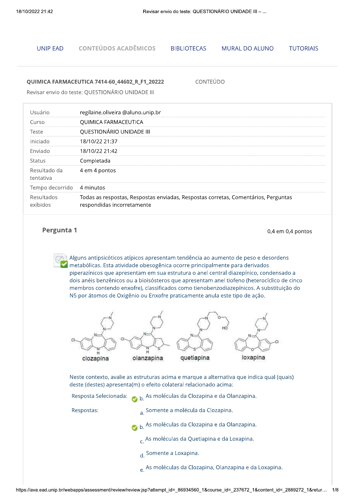 Química Farmacêutica Unid III Química Farmacêutica