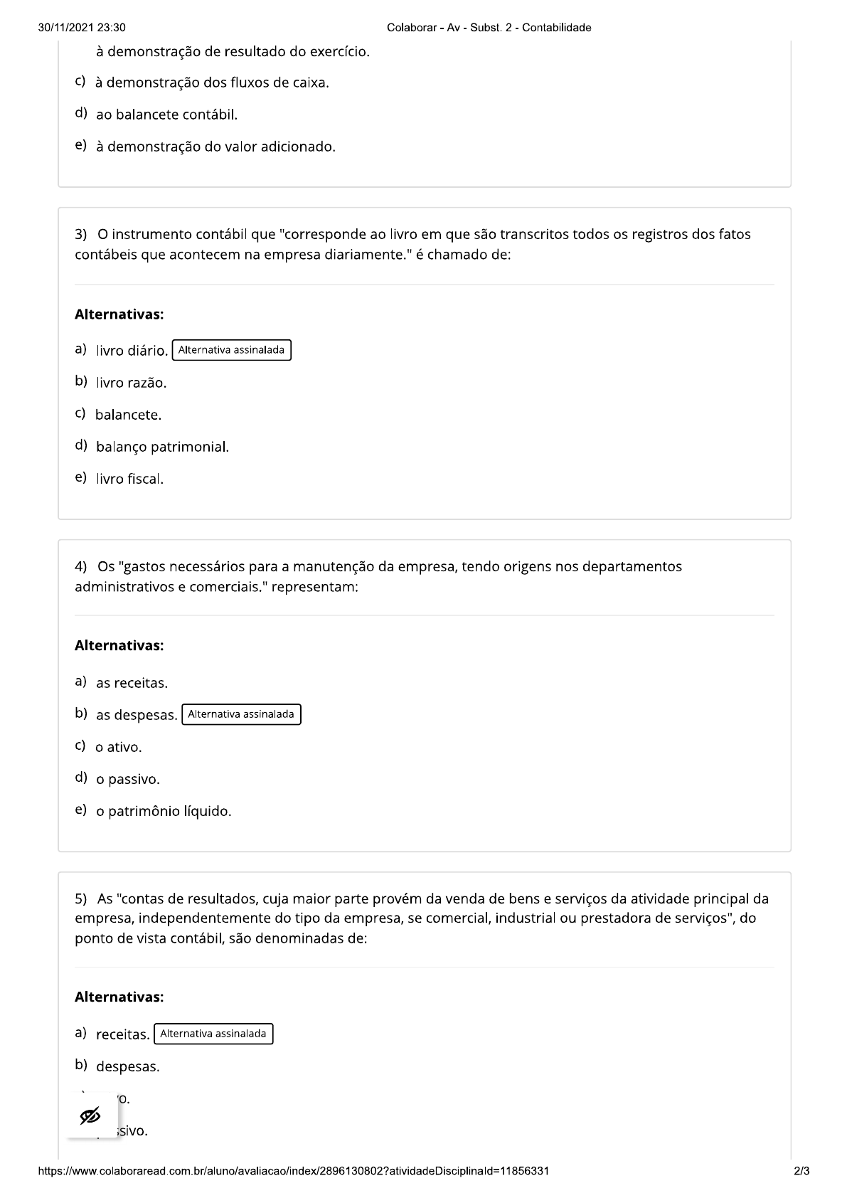 Av - Subst 2 - Contabilidade - Avs Contabilidade