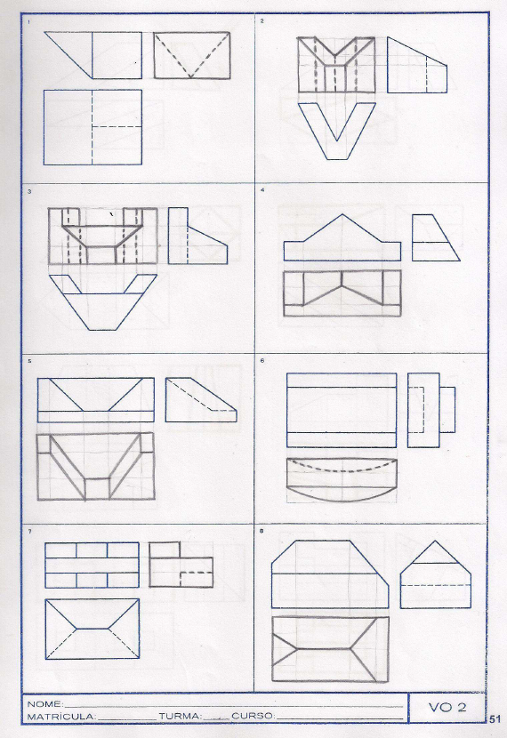 Gabaritos Desenho Técnico I-A - Desenho Técnico I