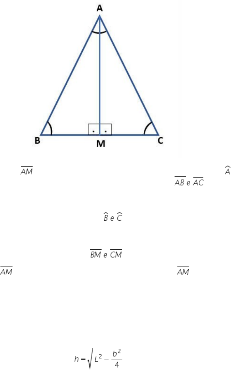 Teorema: triângulo com dois ângulos congruentes é isósceles