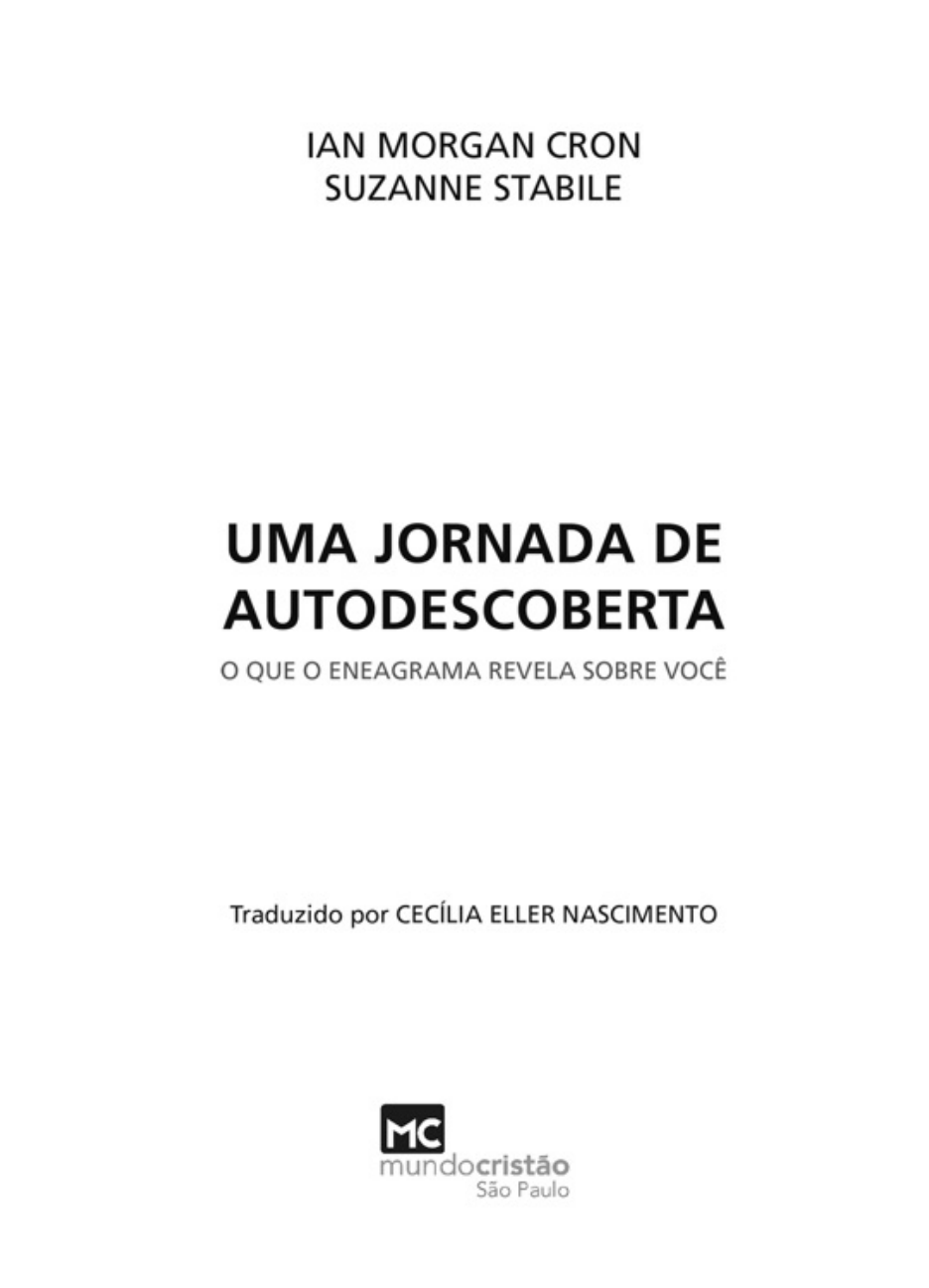 Uma jornada de autodescoberta: Guia de estudo by Ian Morgan Cron