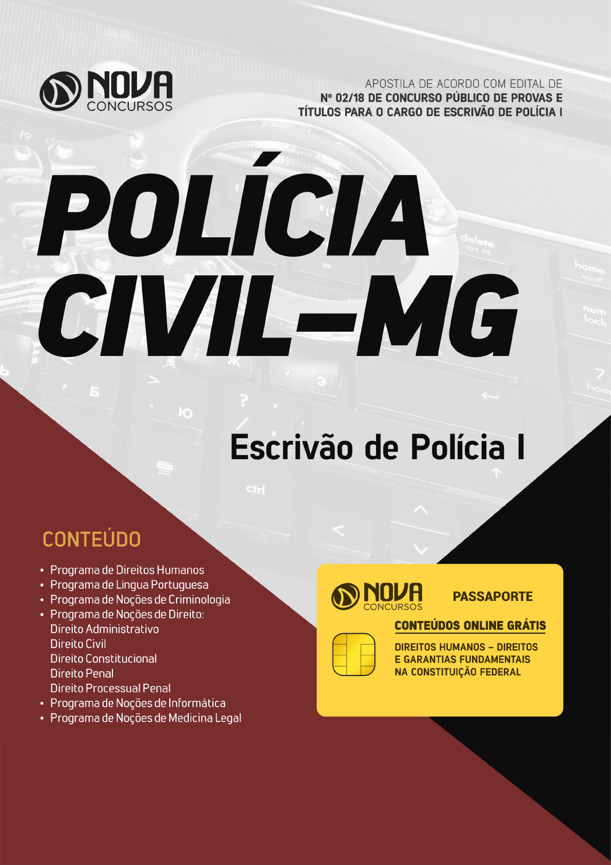 Concurso PC MG Investigador / Escrivão - Noções de Criminologia 