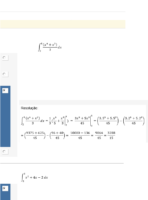 Considera-se a área A entre a curva y = x e o eixo O x para