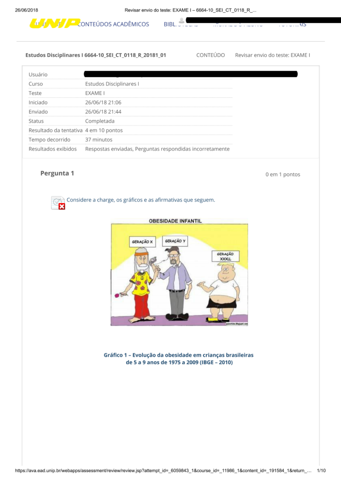 PDF - EXAME I Estudos Disciplinares I - Estudos Disciplinares I