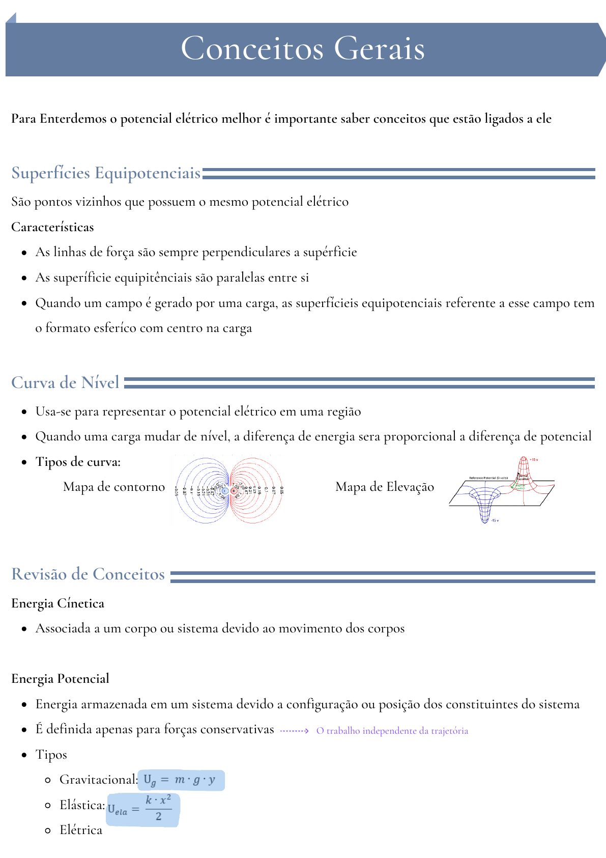 Potencial Eletrico E Diferenca De Potencial Fisica