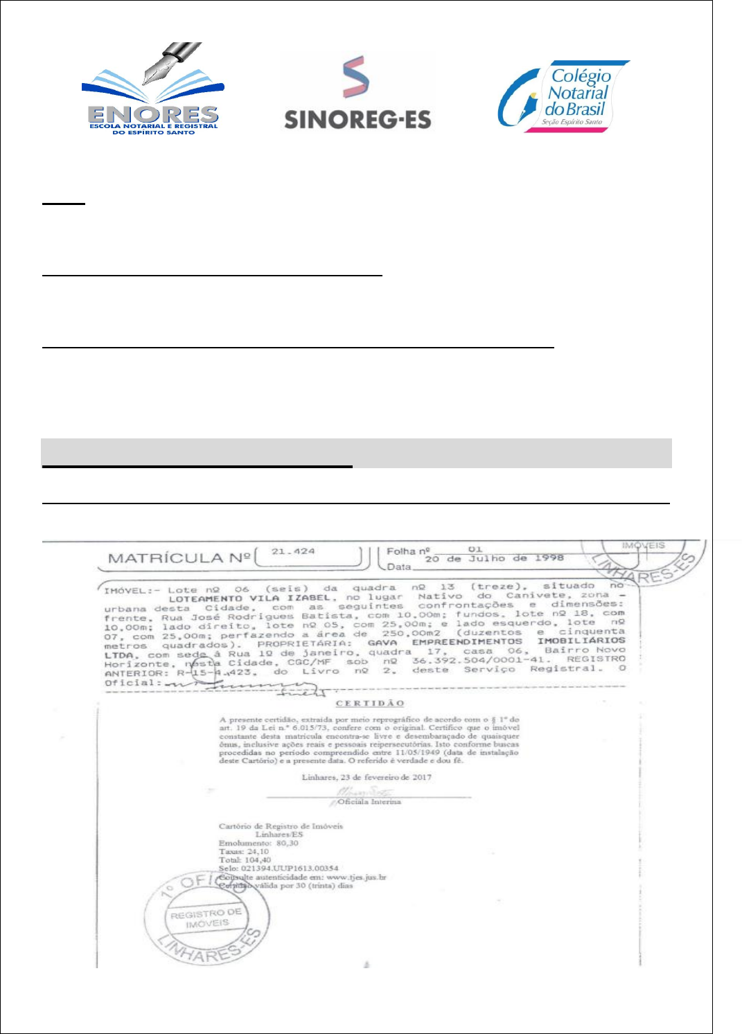 Grátis: apostila aspectos praticos das escrituras final - Material Claro e  Objetivo em PDF para Estudo Rápido