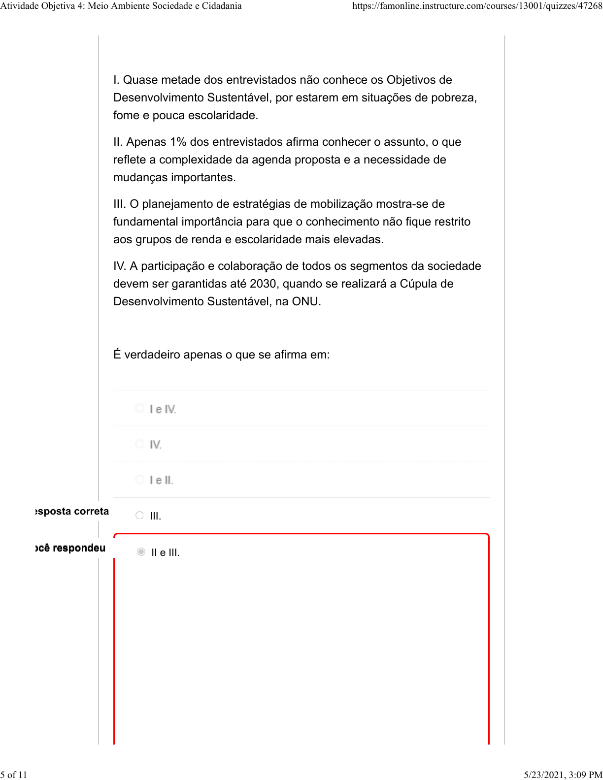 SOLUTION: Atividade objetiva 4 meio ambiente sociedade e cidadania pdf -  Studypool