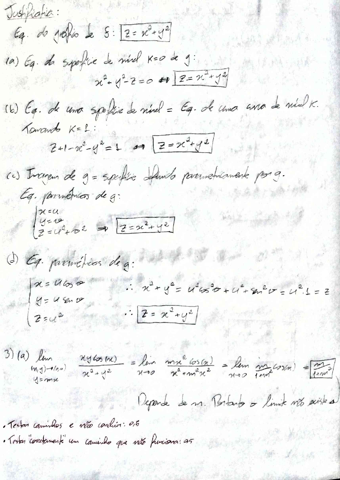 Gabarito Vr P1 Calculo 2b 2019 1 Pedro Roberto Turma H Cálculo Ii